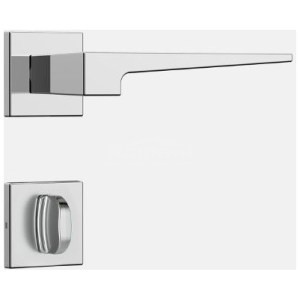 FECHADURA CLASSIC 40 3200 ROSETA QUAD. INOX BANHEIRO ROSETA STAM