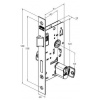 FECHADURA CLASSIC 40 3200 ROSETA QUAD. INOX EXT ROSETA STAM