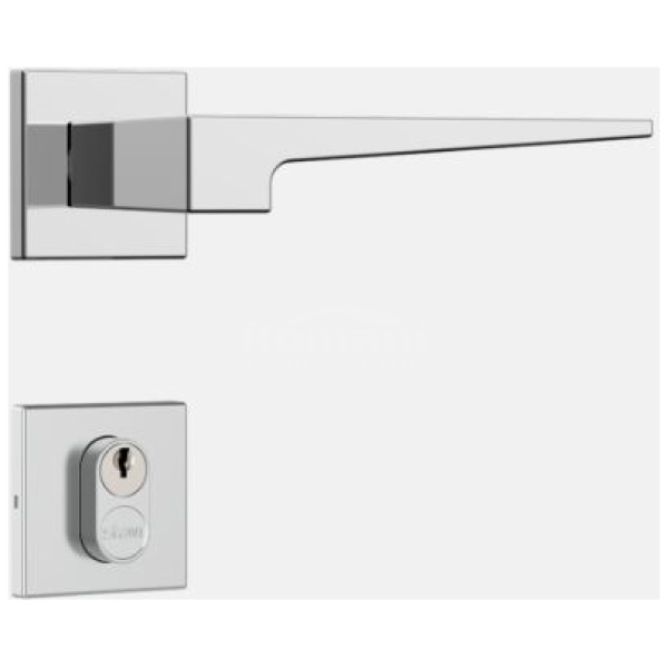 FECHADURA CLASSIC 40 3200 ROSETA QUAD. INOX EXT ROSETA STAM