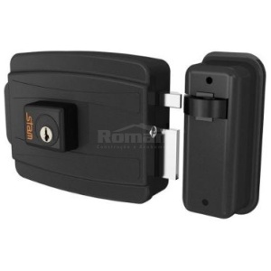 FECHADURA ELETRICA CIL.40MM (ABRE P/DENTRO EXTERNA) PRETO STAM 56327