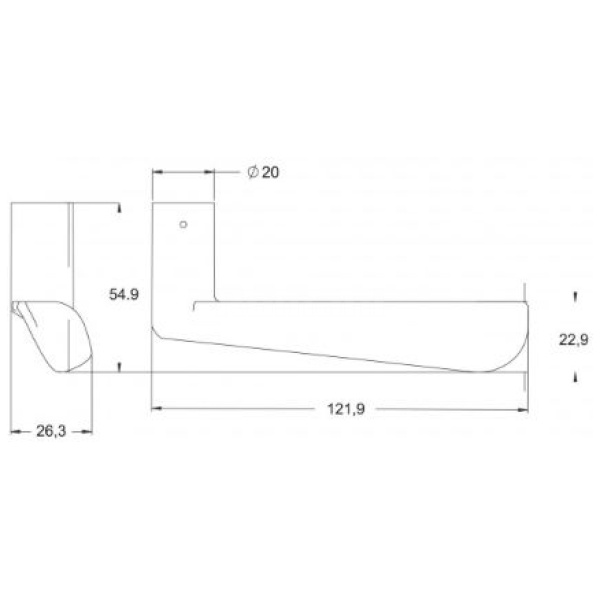 FECHADURA 803/13 ROSETA INOX EXTERNA STAM 36018