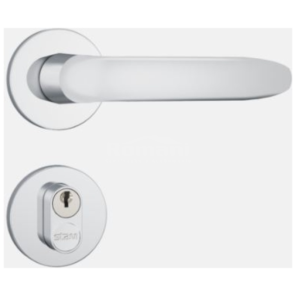 FECHADURA 803/11 ROSETA INOX EXTERNA STAM 34942