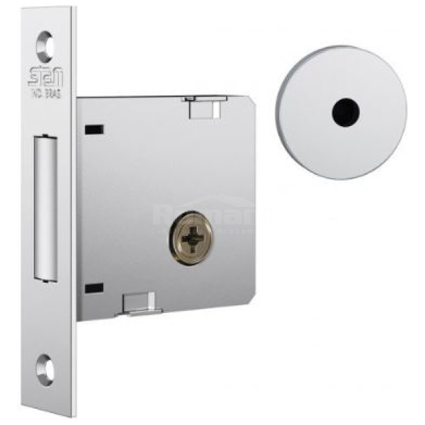 FECHADURA AUXILIAR 1004 ROSETA INOX TETRA STAM 10985