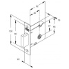 FECHADURA AUXILIAR 1004 ROSETA INOX TETRA STAM 10985