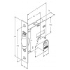 FECHADURA PIVOTANTE ROLETE ROSETA QUAD INOX EXTERNA 1005 STAM 10892