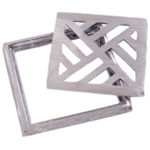 GRELHA ALUMINIO 15X15 COM PORTA GRELHA BREC
