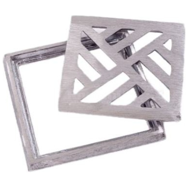 GRELHA ALUMINIO 15X15 COM PORTA GRELHA BREC