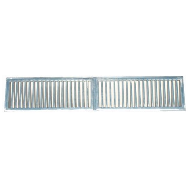 GRELHA ALUMINIO COM PORTA GRELHA 20X100CM PRIME ALUMINIO