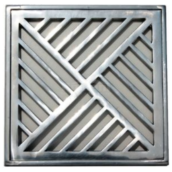 GRELHA ALUMINIO COM PORTA GRELHA 20X20CM PRIME ALUMINIO