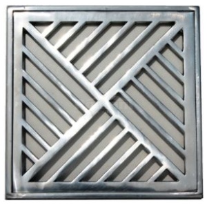 GRELHA ALUMINIO COM PORTA GRELHA 20X20CM PRIME ALUMINIO