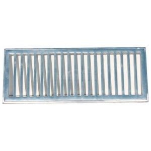 GRELHA ALUMINIO COM PORTA GRELHA 20X50CM PRIME ALUMINIO