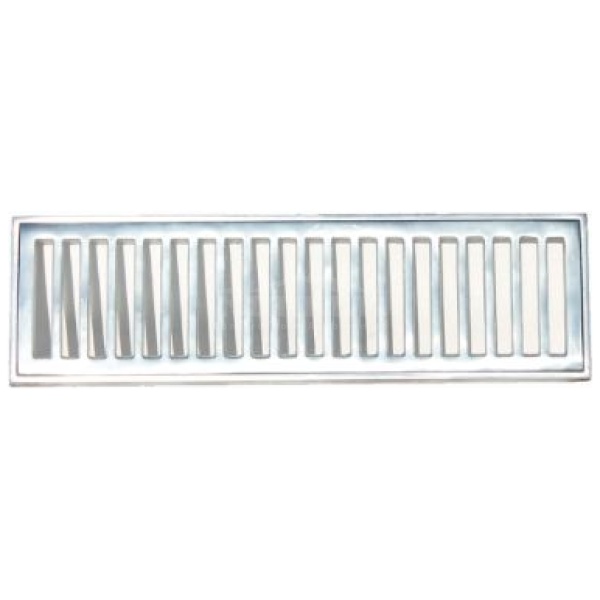 GRELHA ALUMINIO COM PORTA GRELHA 10X50CM PRIME ALUMINIO