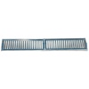 GRELHA ALUMINIO COM PORTA GRELHA 15X100CM PRIME ALUMINIO