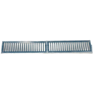 GRELHA ALUMINIO COM PORTA GRELHA 15X100CM PRIME ALUMINIO