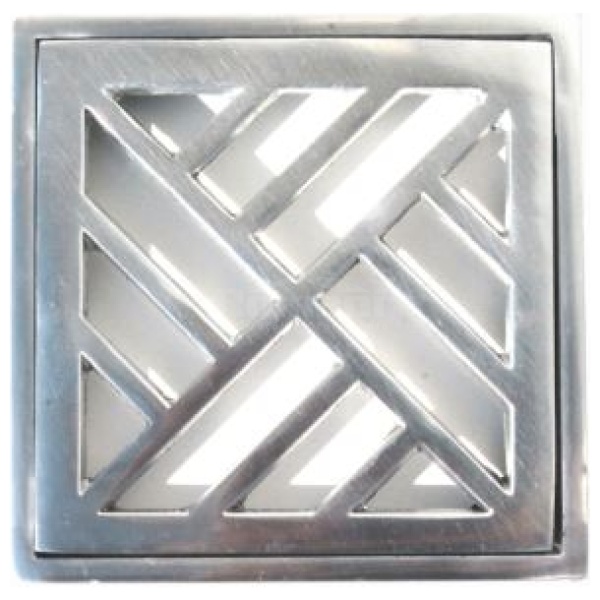 GRELHA ALUMINIO COM PORTA GRELHA 15X15CM PRIME ALUMINIO