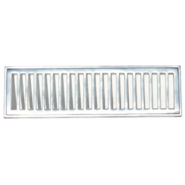 GRELHA ALUMINIO COM PORTA GRELHA 15X50CM PRIME ALUMINIO