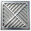 GRELHA ALUMINIO COM PORTA GRELHA 25X25CM PRIME ALUMINIO