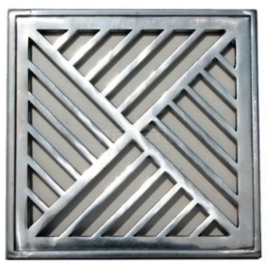 GRELHA ALUMINIO COM PORTA GRELHA 25X25CM PRIME ALUMINIO