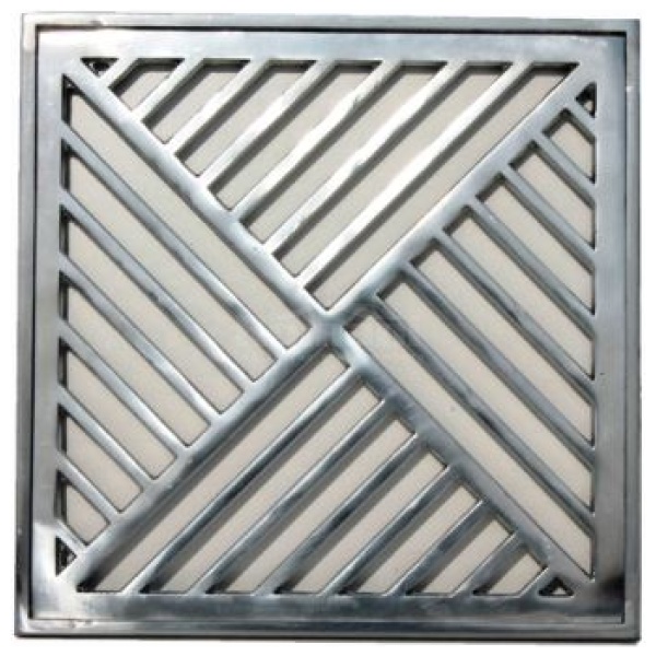 GRELHA ALUMINIO COM PORTA GRELHA 30X30CM PRIME ALUMINIO