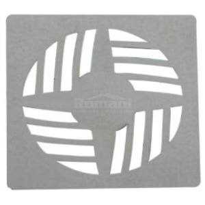 GRELHA QUADRADA ALUMINIO 9,4X9,4CM ASTRA GRAL10