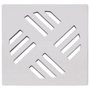GRELHA QUADRADA CROMADA 9,4X9,4CM ASTRA GR14
