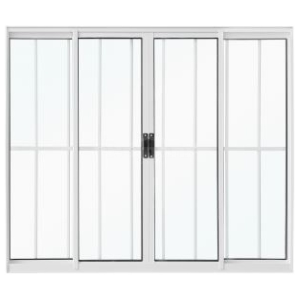 JANELA ALUM BRANCO 4F 120X100-8 C/GR CLAS CRV P 2622