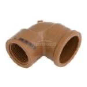 JOELHO SOLD E ROSCA MARROM (LR) 25MMX3/4 90º KRONA