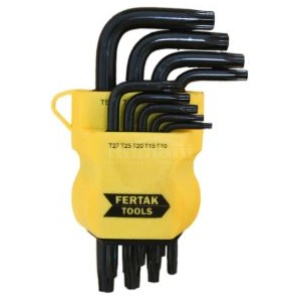 JOGO CHAVE TORQUE PEQUENA 9 PCS FERTAK 2409