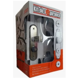 KIT SEGURANÇA 1800/09 3 FECHADURAS TETRA OXIDADO STAM 34267