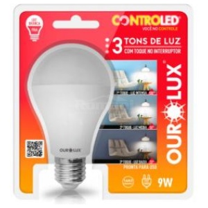 LAMP CONTROLED 3 TONS 9W BIV 6500K OUROLUX 20490