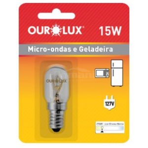 LAMPADA GELAD MICROONDAS E-14 15W 127V OUROLUX 02039