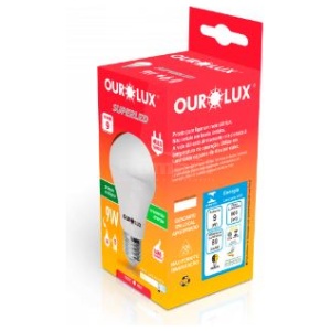 LAMPADA SUPERLED OURO 9W BIV 6500K OUROLUX 20031