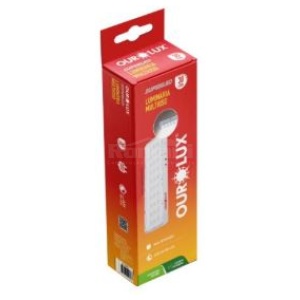LUM EMERGENCIA 30 LEDS 2W S/ ALCA OUROLUX 01986