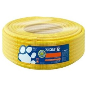 ELETRODUTO CORRUGADO AMARELA 25 (3/4) ROLO 50M TIGREFLEX
