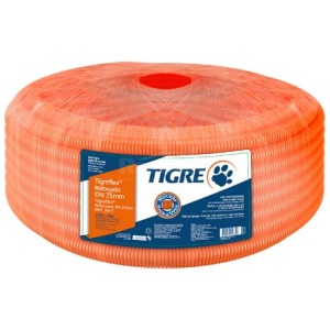 ELETRODUTO CORRUGADO REF LARANJA 32MM (1") ROLO 25M TIGREFLEX