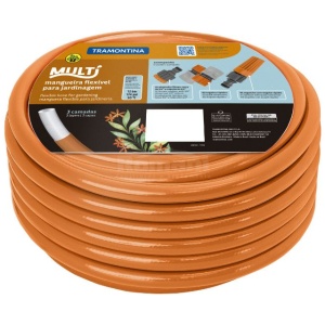KIT MANGUEIRA 1/2' MULTI LARANJA P/JARDIM 20M TRAMONTINA 79212201