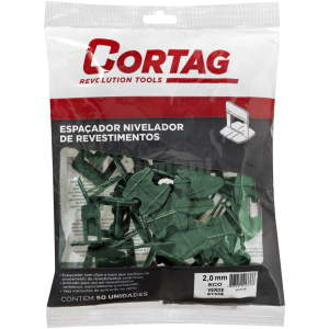 NIVELA PISO CORTAG ECO (VERDE) 2,0MM -PCT 50 61338