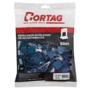 NIVELA PISO CORTAG SLIM (AZUL) 1,0MM C/100 61534