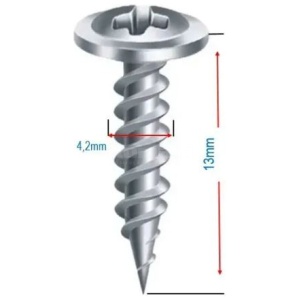 PARAFUSO PONTA AGULHA PHILIPS (FORRO) 4,2X13 C/100