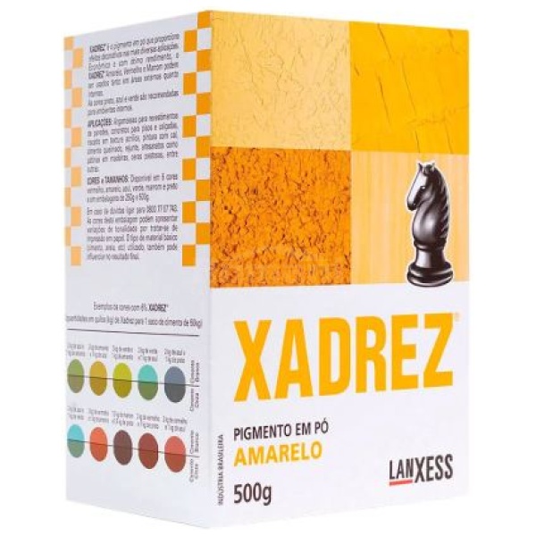PIGMENTO EM PO 500G AMARELO XADREZ