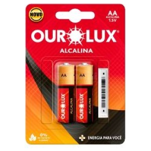 PILHA ALCALINA AA PEQ BL 2UN OUROLUX 27305