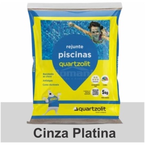 REJUNTE PISCINA FLEX 5KG CINZA PLATINA QUARTZOLIT