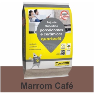 REJUNTE PORCELANATO FLEX 5KG MARROM CAFE QUARTZOLIT