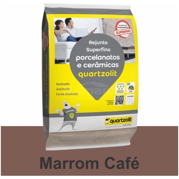 REJUNTE PORCELANATO FLEX 5KG MARROM CAFE QUARTZOLIT