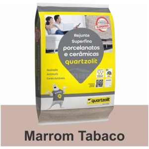 REJUNTE PORCELANATO FLEX 1KG MARROM TABACO QUARTZOLIT