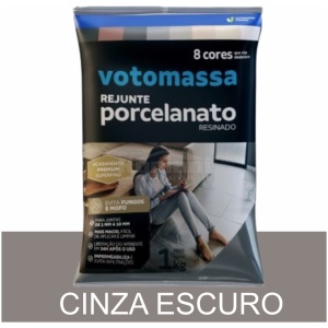REJUNTE PORCELANATO RESINADO VOTORAN CINZA ESCURO 1KG#