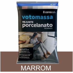 REJUNTE PORCELANATO RESINADO VOTORAN MARRON 1KG#