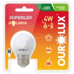 SUPERLED S30 4W BOLINHA BIV 2700K OUROLUX 20005