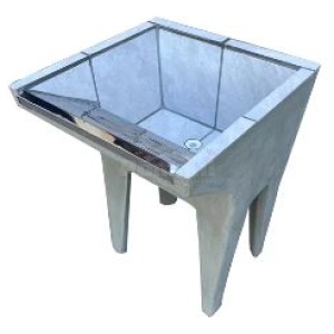 TANQUE CIMENTO REVESTIDO INOX 1 BOCA FACIJA