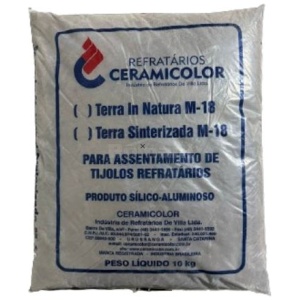 TERRA REFRATARIA M18 PACOTE 10KG CERAMICOLOR REFRATARIOS / REFRAMA